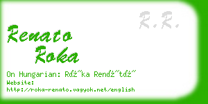 renato roka business card